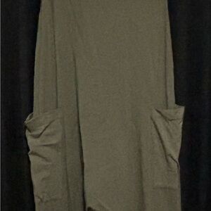 Olive Green Casual Romper with Pockets